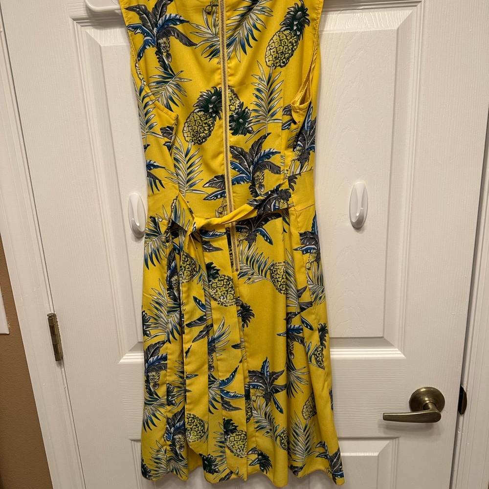 LA Soul Yellow Palm and Pineapple Dress 🌴🍍💛 - Picture 3 of 6